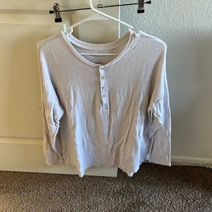 American eagle soft cream white shirt